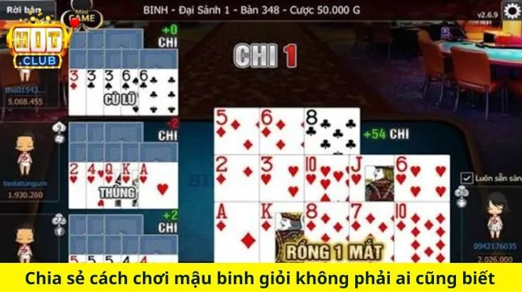 Chia sẻ cách chơi mậu binh giỏi không phải ai cũng biết​
