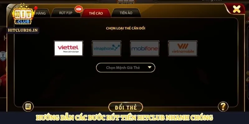 Rút tiền Hitclub 3 Hướng dẫn các bước rút tiền Hitclub nhanh chóng