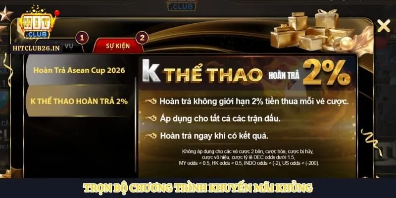 Trọn bộ chương trình khuyến mãi khủng